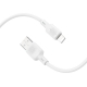Кабель BOROFONE BX113 Lenny silicone charging data cable iP(L1M) White