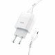 Мережевий зарядний пристрій HOCO C73A Glorious dual port charger set(Micro) 12W White