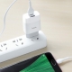 Мережевий зарядний пристрій HOCO C73A Glorious dual port charger set(Micro) 12W White