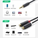 Аудіокабель UGREEN AV109 3.5mm Male to 2RCA Female Cable 25cm (Gray)(UGR-10547)