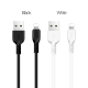 Кабель HOCO X20 USB to iP 2.4A, 1m, PVC, TPE connectors, Black