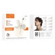 Бездротові навушники HOCO EW61 June true wireless BT headset Milky white