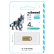 Флеш-накопичувач Wibrand USB 2.0 Lynx 4Gb Gold
