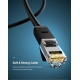 Кабель UGREEN NW102 Cat 6 U/UTP Lan Flat Cable 15m (Black)(UGR-50180)