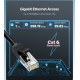 Кабель UGREEN NW102 Cat 6 U/UTP Lan Flat Cable 15m (Black)(UGR-50180)