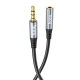 Аудiокабель HOCO UPA20 3.5 audio extension cable male to female (L2M) Metal Gray