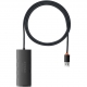 Мультипортовый адаптер Baseus Lite Series 4-Port Type-A HUB 1m Black (WKQX030101)