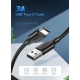 Кабель USB Type-C UGREEN US287 USB - Type-C 1m Black (60116)