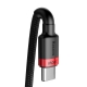Кабель Baseus Cafule USB Type-C to USB Type-C PD2.0 100W 20W 2 м Black/Red (CATKLF-BL91)