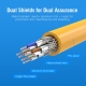 Мережевий кабель Vention Cat.6A SFTP Patch Cable 1M Yellow