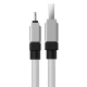 Кабель Baseus CoolPlay Series Fast Charging Cable USB to iP 2.4A 1m White