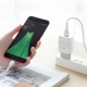 Мережевий зарядний пристрій HOCO C72A Glorious single port charger set(Micro) 10.5W White