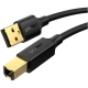 Кабель UGREEN US135 USB 2.0 AM to BM Print Cable 1m (Black)