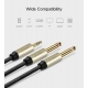 Аудіокабель UGREEN AV126 3.5mm TRS to Dual 6.35mm TS Audio Cable 2m (Gray)(UGR-10615)