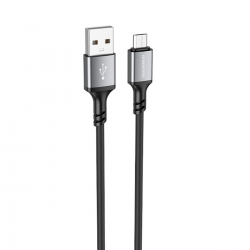 Кабель BOROFONE BX83 Micro Famous silicone charging data cable Black