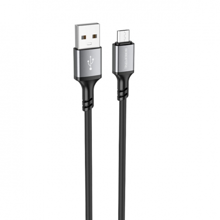 Кабель BOROFONE BX83 Micro Famous silicone charging data cable Black