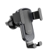 Автотримач для телефона HOCO CA103 vertical and horizontal air outlet gravity car holder Black Metal Gray