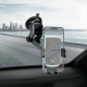 Автотримач для телефона HOCO CA95 Polaris push-type telescopic suction cup car holder Black