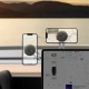 Автотримач для телефона Baseus T-Space Series Folding Metal Car Mount Magnetic Phone Holder Frost Silver