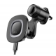Автотримач для телефона HOCO HW30 Crown magnetic wireless charging car holder (air outlet) Black Metal Gray
