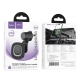 Автотримач для телефона HOCO HW30 Crown magnetic wireless charging car holder (air outlet) Black Metal Gray