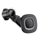 Автотримач для телефона HOCO HW30 Crown magnetic wireless charging car holder (air outlet) Black Metal Gray