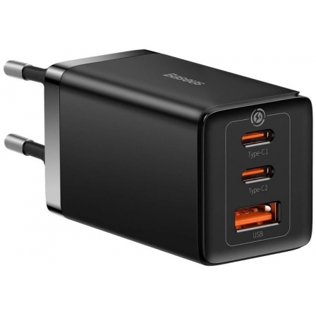 Мережевий зарядний пристрій Baseus GaN5 Pro Fast Charger 65W Black Type-C to Type-C cable (CCGP120201)