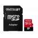 Карта пам'яті microSDXC (UHS-1 U3) Patriot EP Series 1Тb class 10 V30 (R-100MB/s, W-80MB/s) (adapter SD)