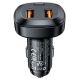 Автомобільний зарядний пристрій ACEFAST B9 66W(2USB-A+USB-C) three port metal car charger