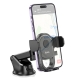 Автотримач для телефона HOCO H5 Integrity one-key car holder(center console) Black