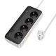 Мережевий подовжувач HOCO AC22 Sunlight 4-bit (PD30W/1C3A) desktop socket (EU/GER)(L3M) Black