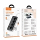 Мережевий подовжувач HOCO AC22 Sunlight 4-bit (PD30W/1C3A) desktop socket (EU/GER)(L3M) Black