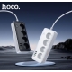 Мережевий подовжувач HOCO AC22 Sunlight 4-bit (PD30W/1C3A) desktop socket (EU/GER)(L3M) Black
