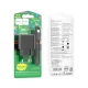 Мережевий зарядний пристрій з кабелем HOCO CS14A Ocean PD20W+QC3.0 charger set(Type-C to Type-C) Black