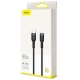 Кабель Baseus Cafule Cable Type-C to iP PD 20W 1m Gray+Black